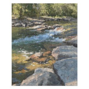 Jigsaw puzzle - Golden, Colorado: Mountain Stream, 520 Pieces