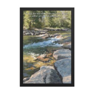 Framed Poster - Golden, Colorado: Mountain Stream, 12x18 in.