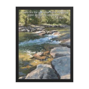 Framed Poster - Golden, Colorado: Mountain Stream, 18x24 in.